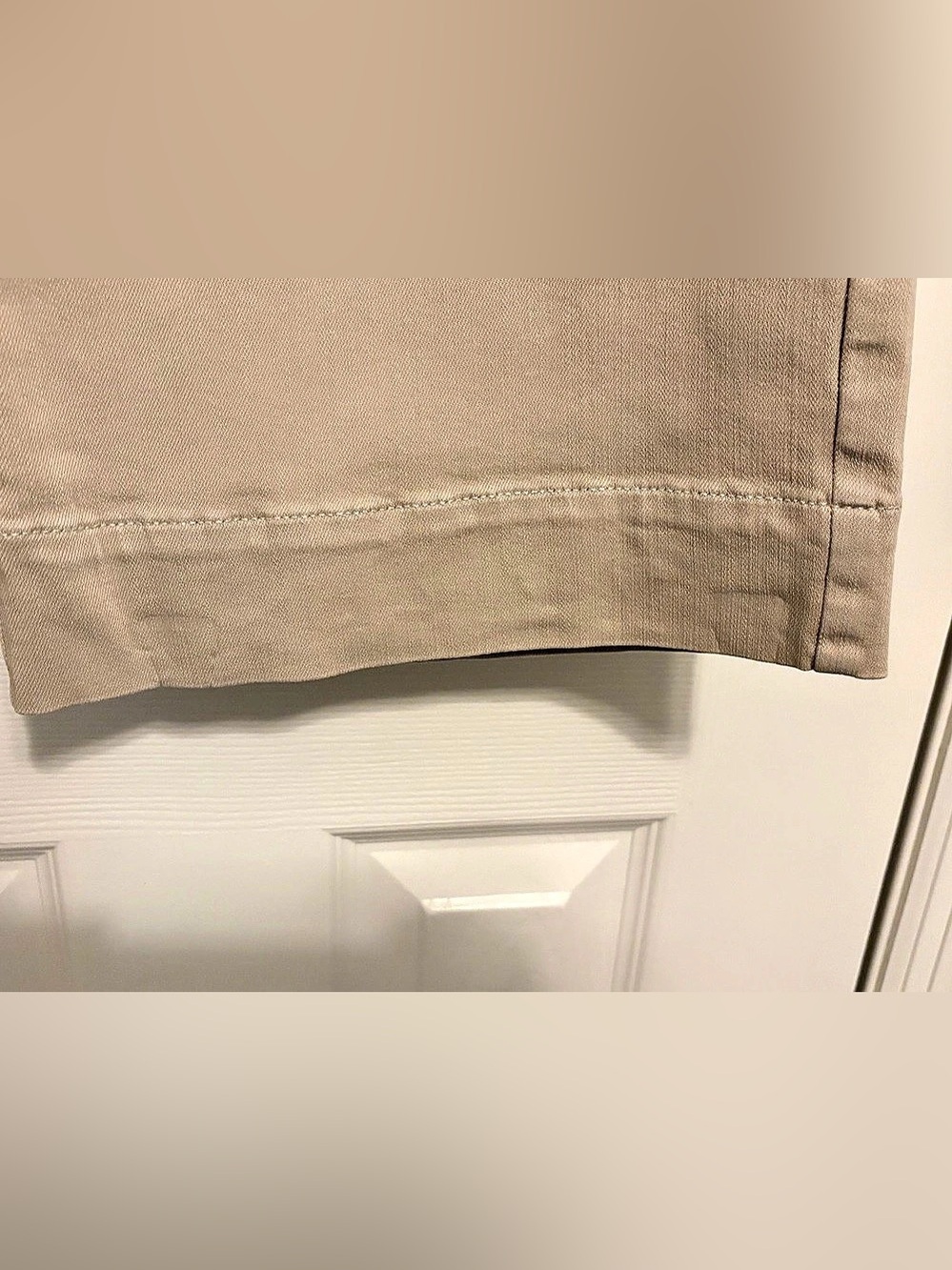 J. JILL Wide-Leg Denim Crops 💙 Khaki | Size 10 | Like New - Picture 10 of 14